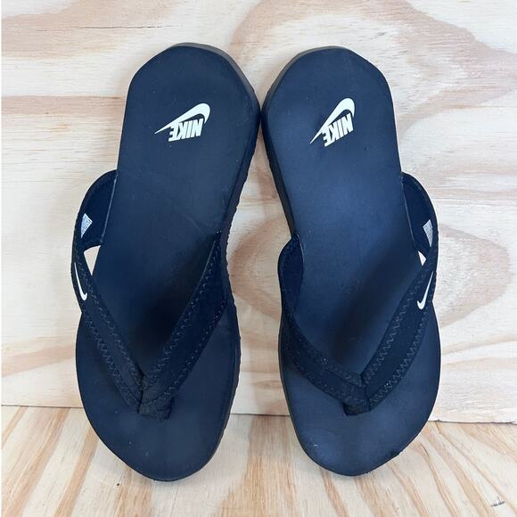 Nike - South Beach Celso -Sandals Flip Flops - Black - Women's - 10 - 344087-010 - Picture 7 of 9